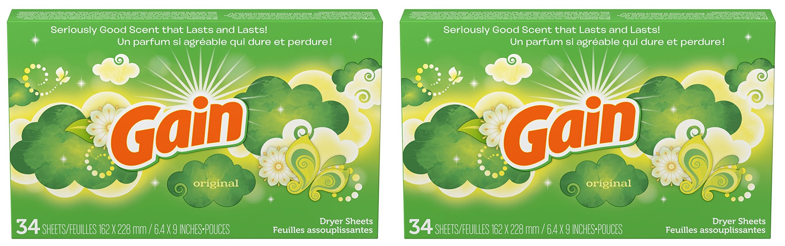 Gain Dryer Sheets Laundry Fabric Softener 1