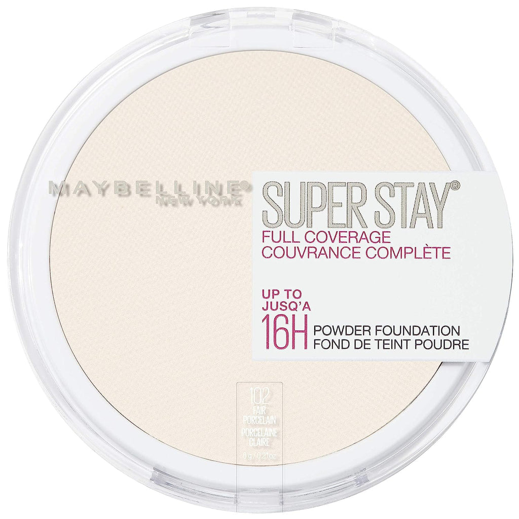 Maybelline Super Stay Full Coverage Powder Foundation Makeup Up to 16 Hour Wear Soft Creamy Matte 1 Count