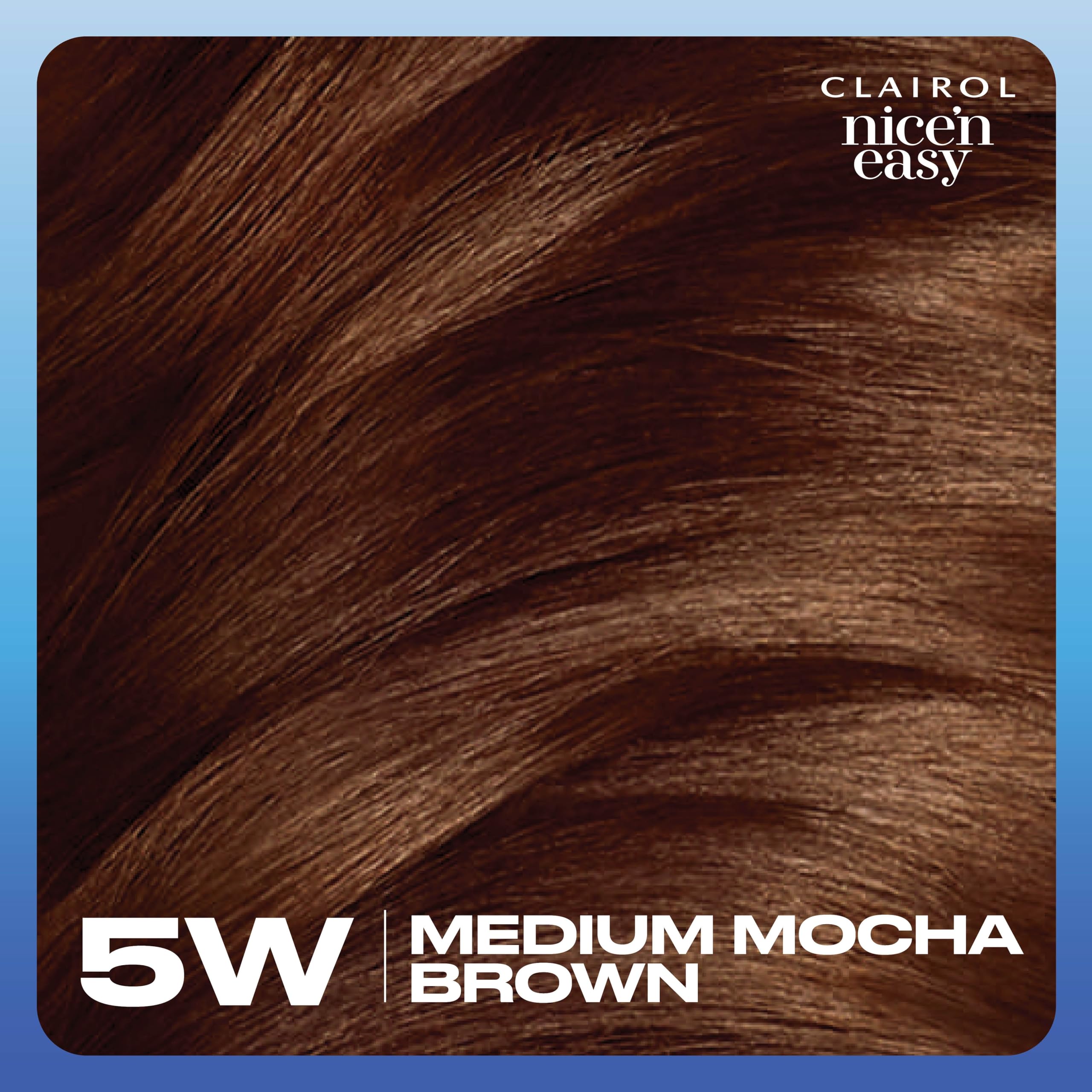 Clairol Nice'n Easy Permanent Hair Dye, Natural-Looking Brown Hair Color with 100% Gray Coverage