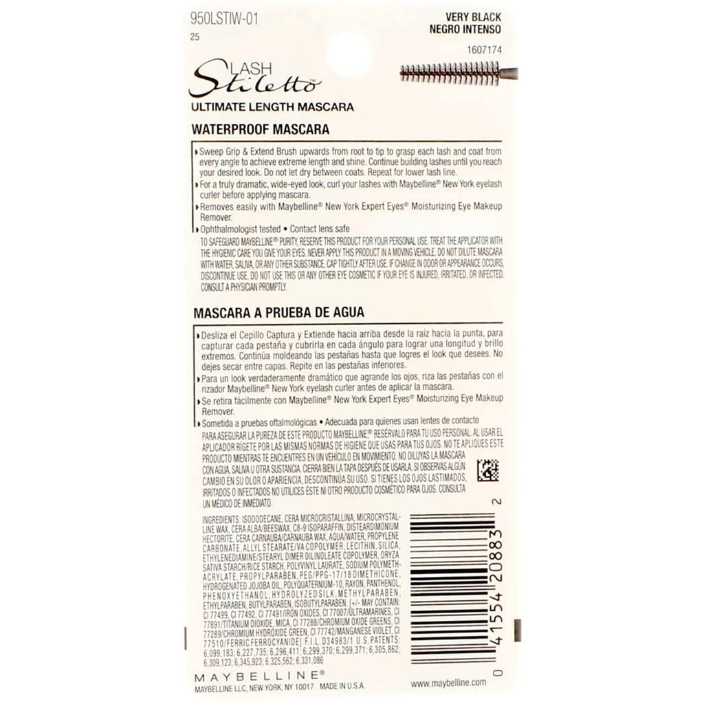 Maybelline New York Lash Stiletto Ultimate Length Waterproof Mascara