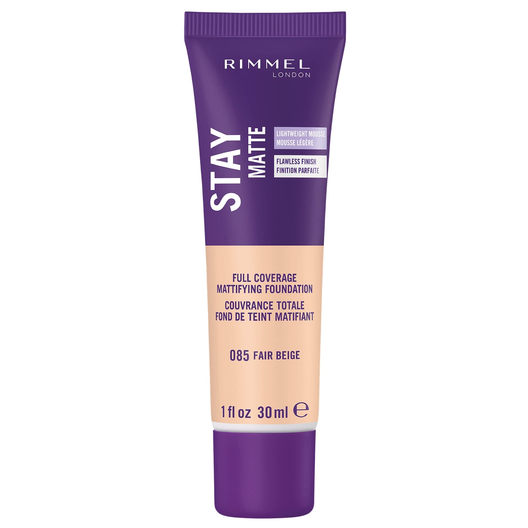 Rimmel Stay Matte Foundation Soft Beige 1 Fluid Ounce Bottle Soft Matte Powder Finish Foundation for a Naturally Flawless Look