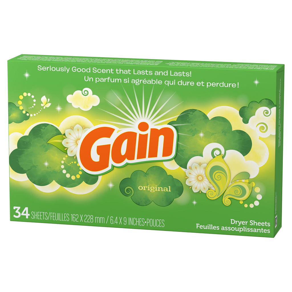 Gain Dryer Sheets Laundry Fabric Softener 1
