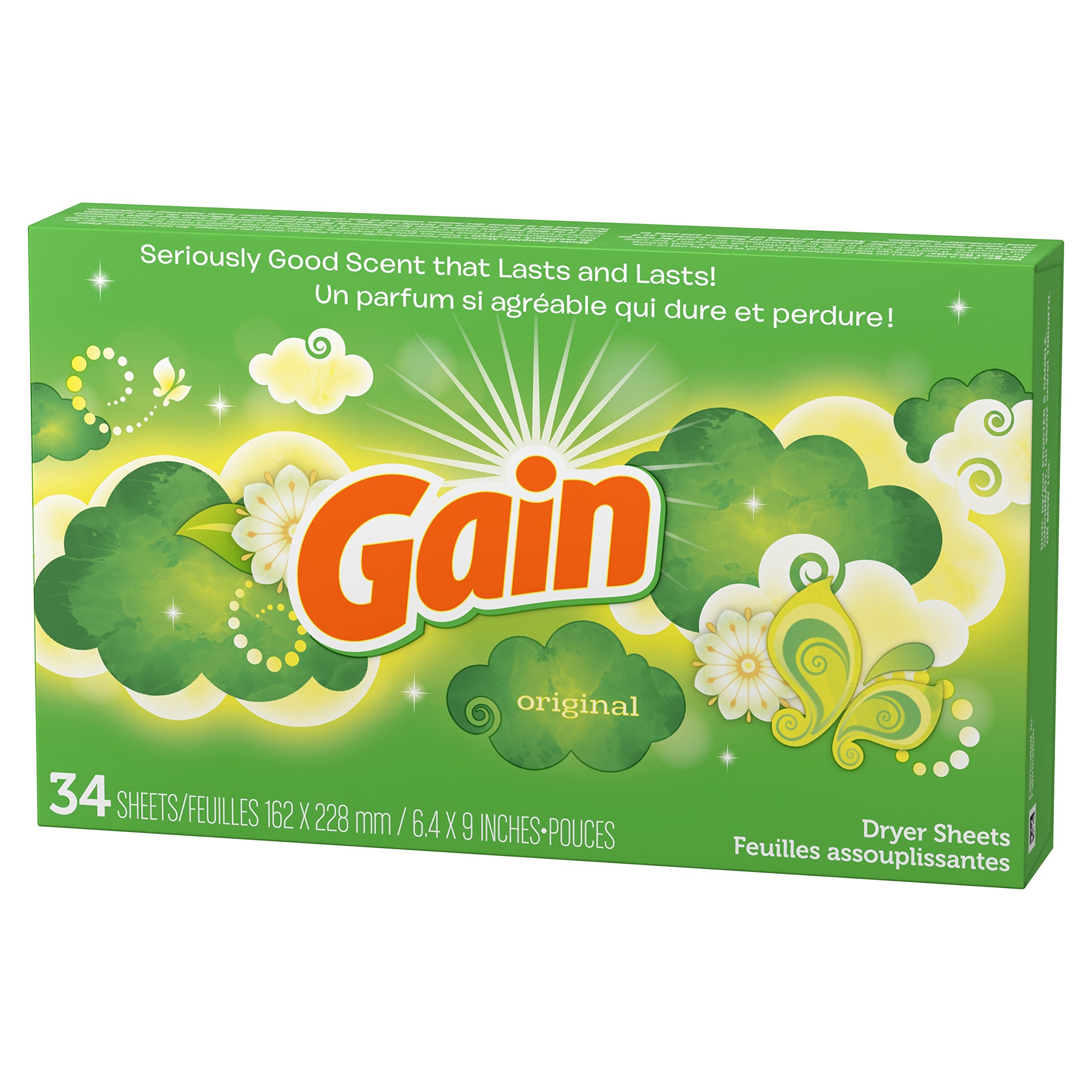 Gain Dryer Sheets Laundry Fabric Softener 1