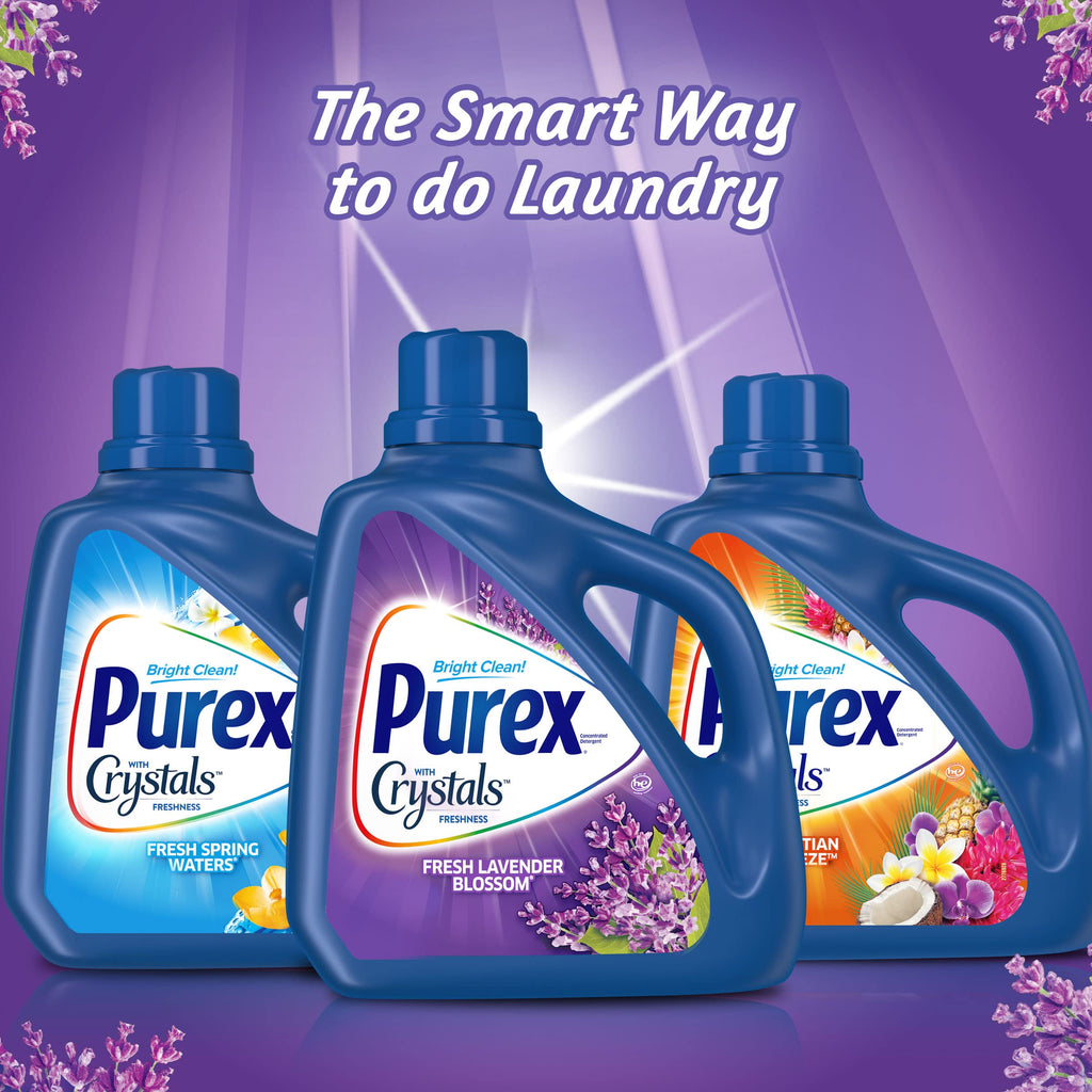 Purex Liquid Laundry Detergent with Crystals Fragrance, Fresh Lavender Blossom Oz