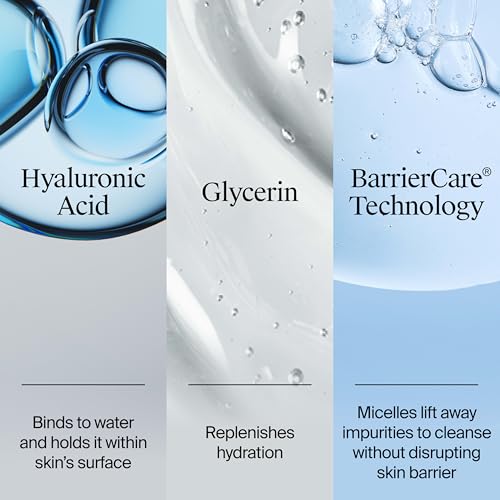 Neutrogena Hydro Boost Face Wash, Fragrance Free, Hydrating Facial Cleanser with Hyaluronic Acid, Daily Foaming Face Wash & Makeup Remover, Hypoallergenic Gel Cleanser, 7.8 fl. oz