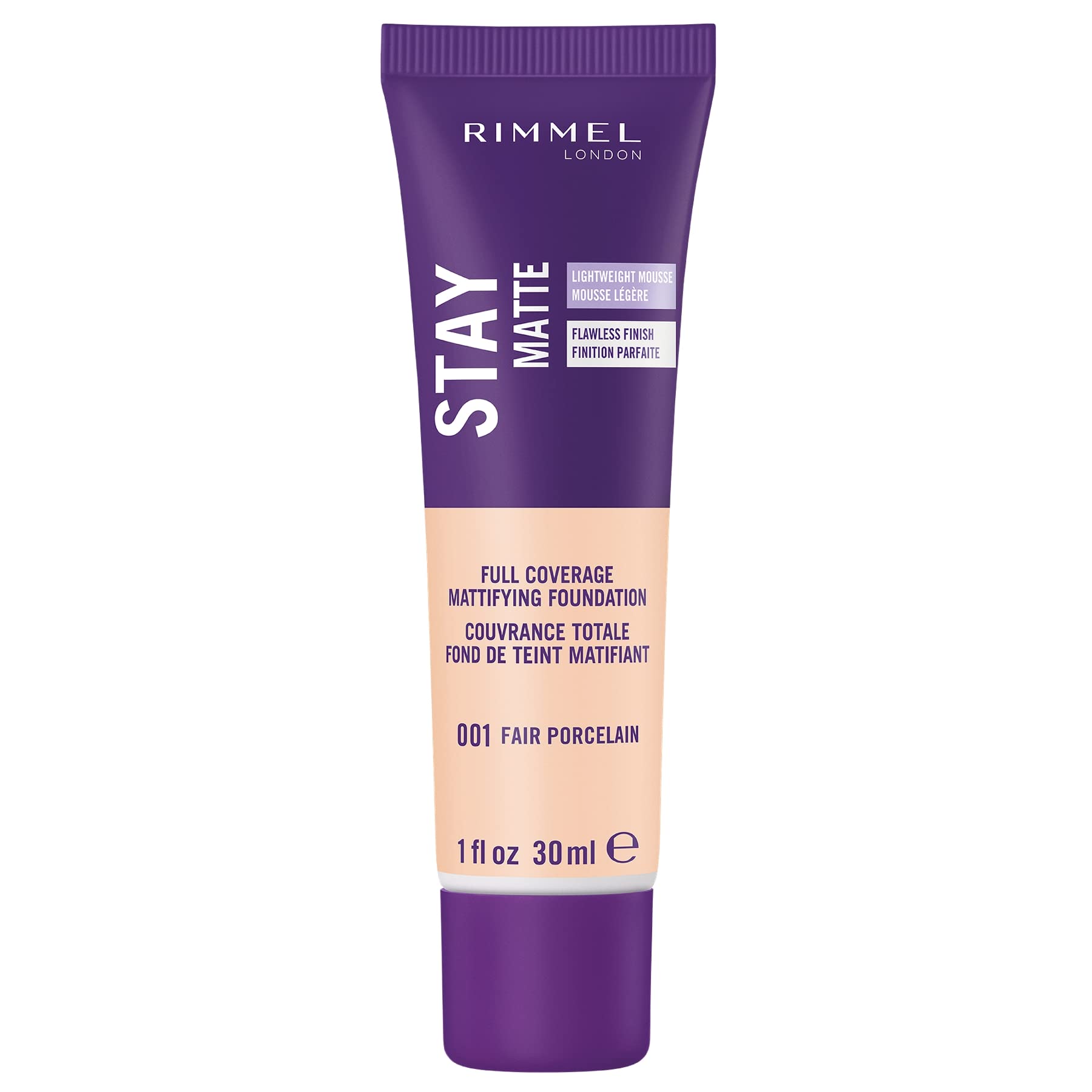 Rimmel Stay Matte Foundation Soft Beige 1 Fluid Ounce Bottle Soft Matte Powder Finish Foundation for a Naturally Flawless Look