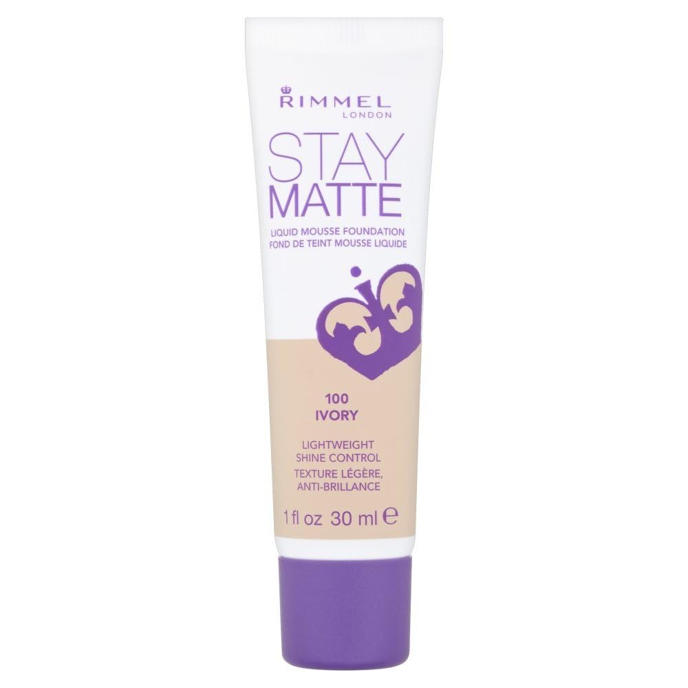 Rimmel Stay Matte Foundation Soft Beige 1 Fluid Ounce Bottle Soft Matte Powder Finish Foundation for a Naturally Flawless Look