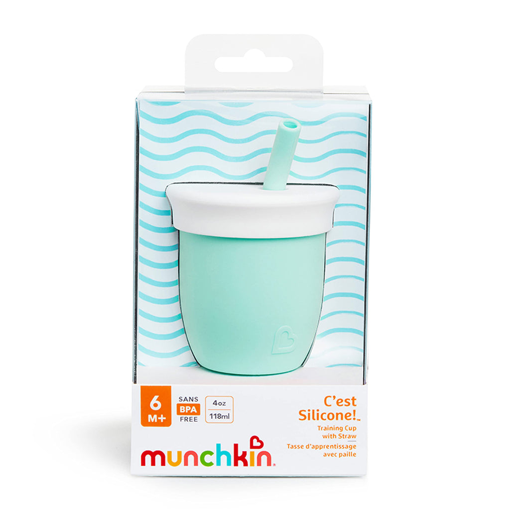 Munchkin C’est Silicone! Open Training Cup and Straw Cup for Babies and Toddlers