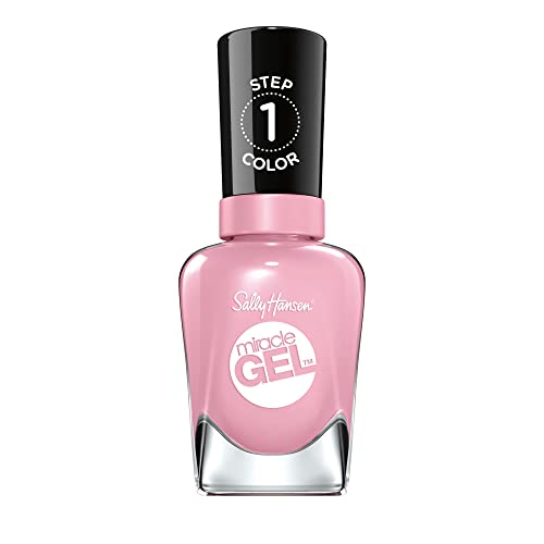 Sally Hansen Miracle Gel™, Pinky Promise, Long Lasting, Gel-Like Formula, No UV Lamp Needed, Pink Nail Polish