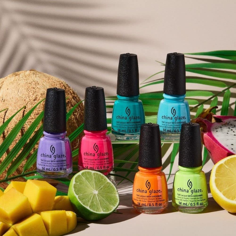 China Glaze Nail Lacquer - HAVANA NIGHTS Summer 2021 Collection Pick Color 0.5oz (1724 - Head To Moji-Toes)