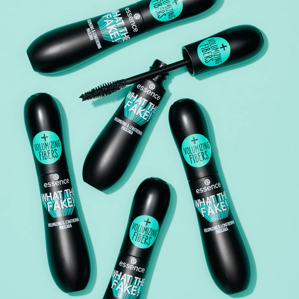 essence | What the Fake! Volumizing & Lengthening Fiber Mascara | Paraben Free | Cruelty Free