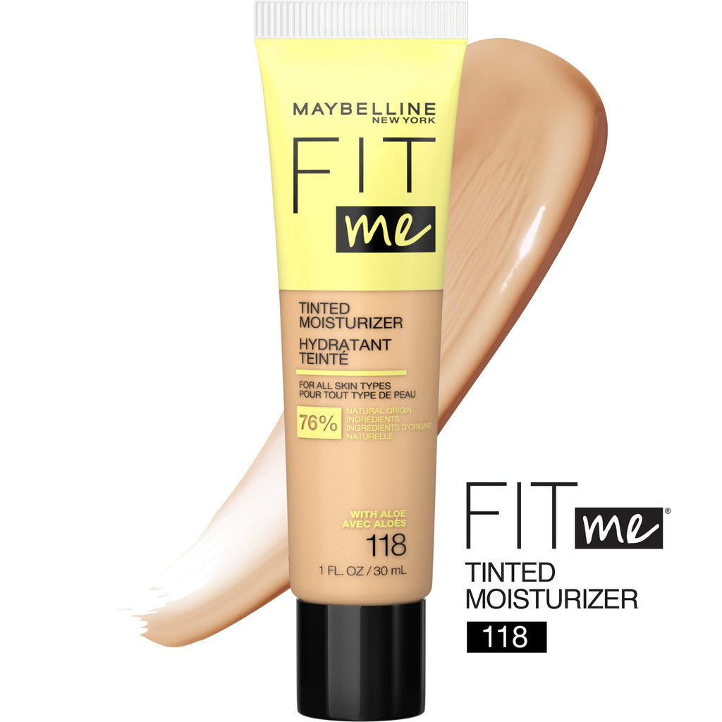 Maybelline fit me tinted moisturizer liquid face tube all skin types