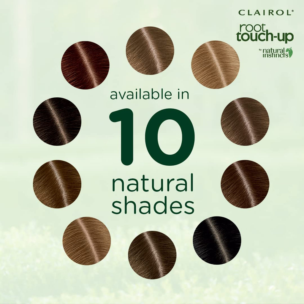 Clairol Root Touch-Up by Natural Instincts Permanent Hair Dye for Naturally Blended Roots with 100% Gray Coverage