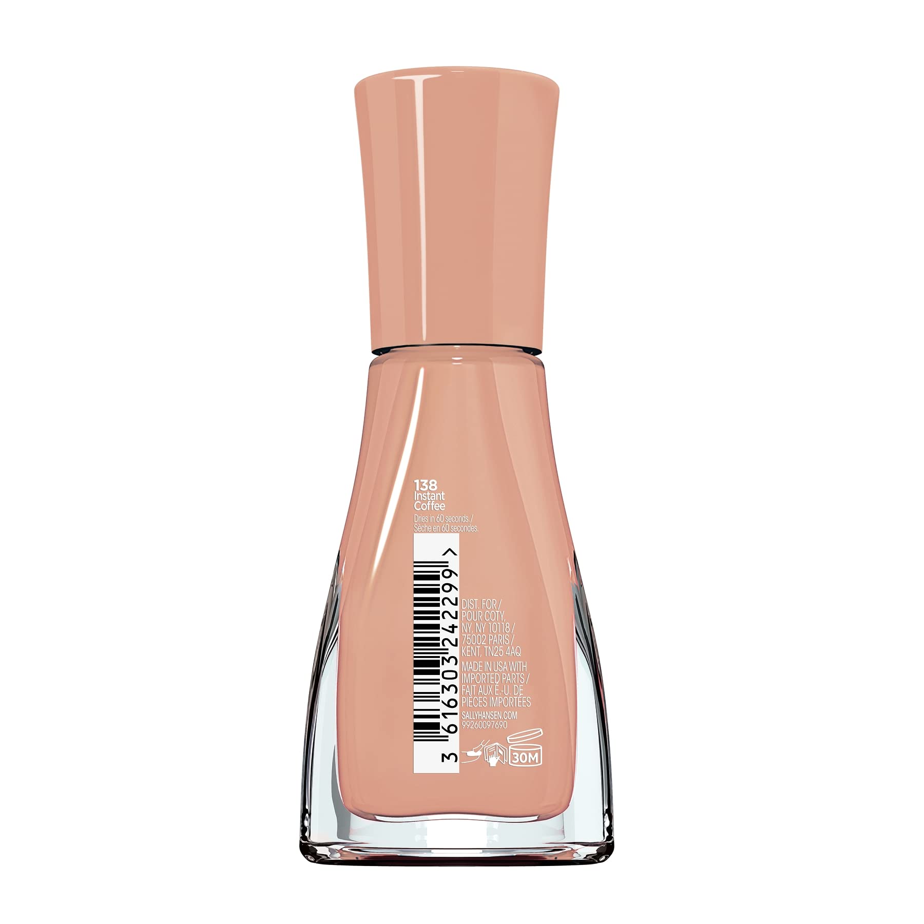 Sally Hansen Insta-Dri Nail Polish - City Chic Collection - Instant Coffee - 0.31 fl oz, Case of 72