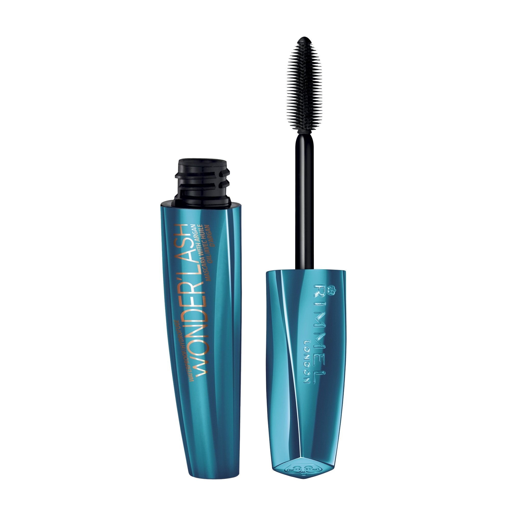 Rimmel London Wonder'Lash Mascara, Waterproof, Conditioning, Lightweight Feel, 003, Extreme Black, 0.2oz