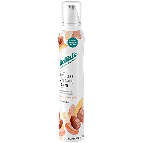Batiste Waterless Cleansing Foam Cleanse and Strengthen with Almond Oil, 3.60 OZ