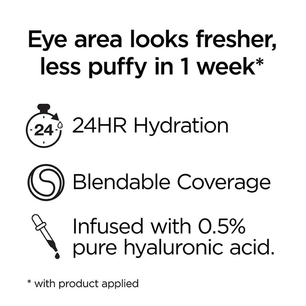 L'Oreal Paris True Match Eye Cream in a Concealer, 0.5% hyaluronic acid