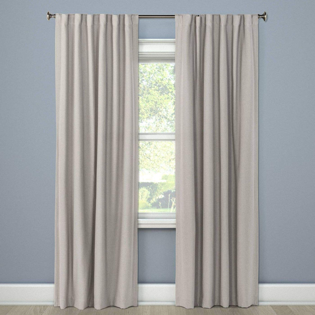 Gray 99.9 Blackout Curtain Panels - Threshold Collection 84x50