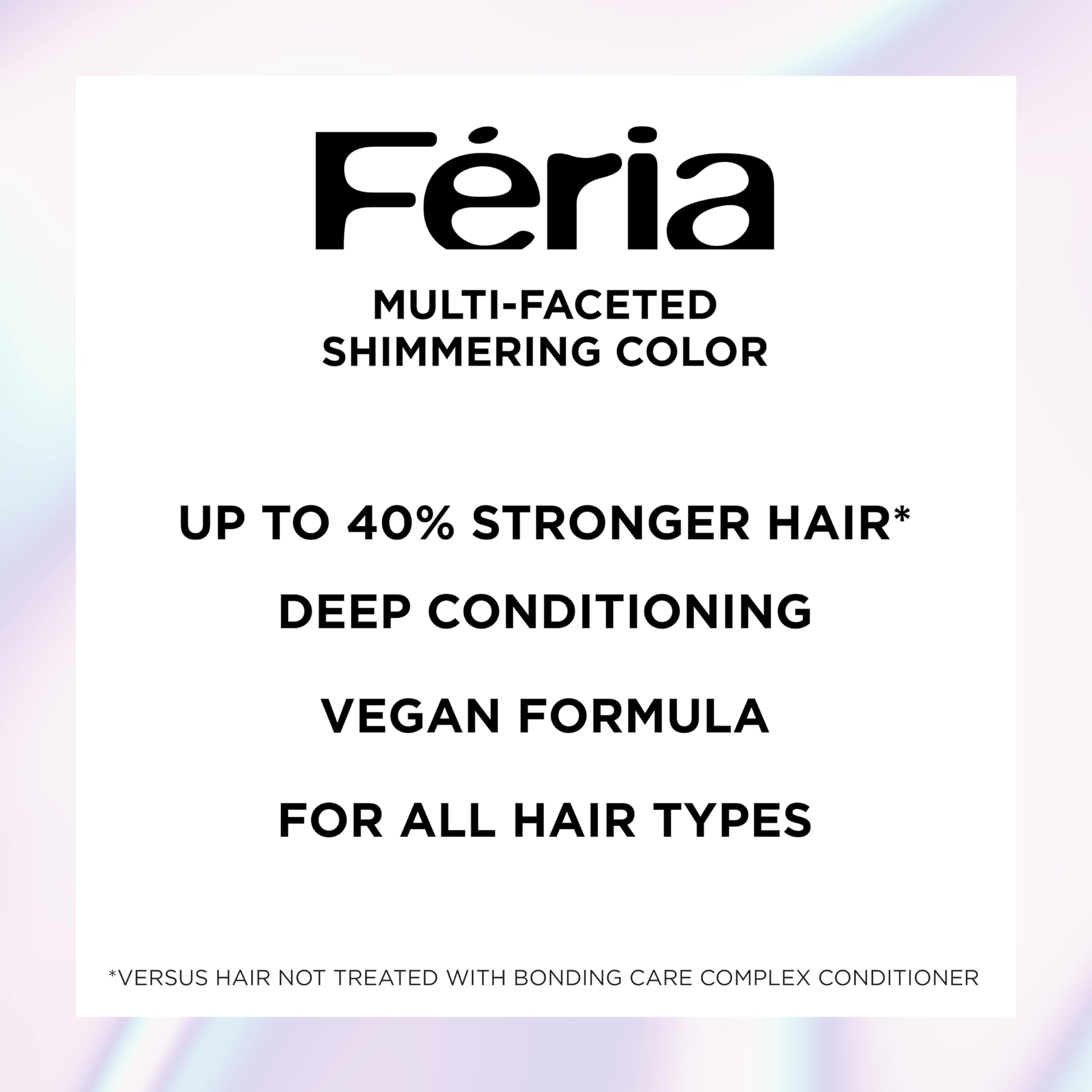 L'Oreal Paris Feria Midnight Bold Multi-Faceted Permanent Hair Dye, One-Step Hair Color Kit for Dark Hair, No Bleach Required, Orchid Glow