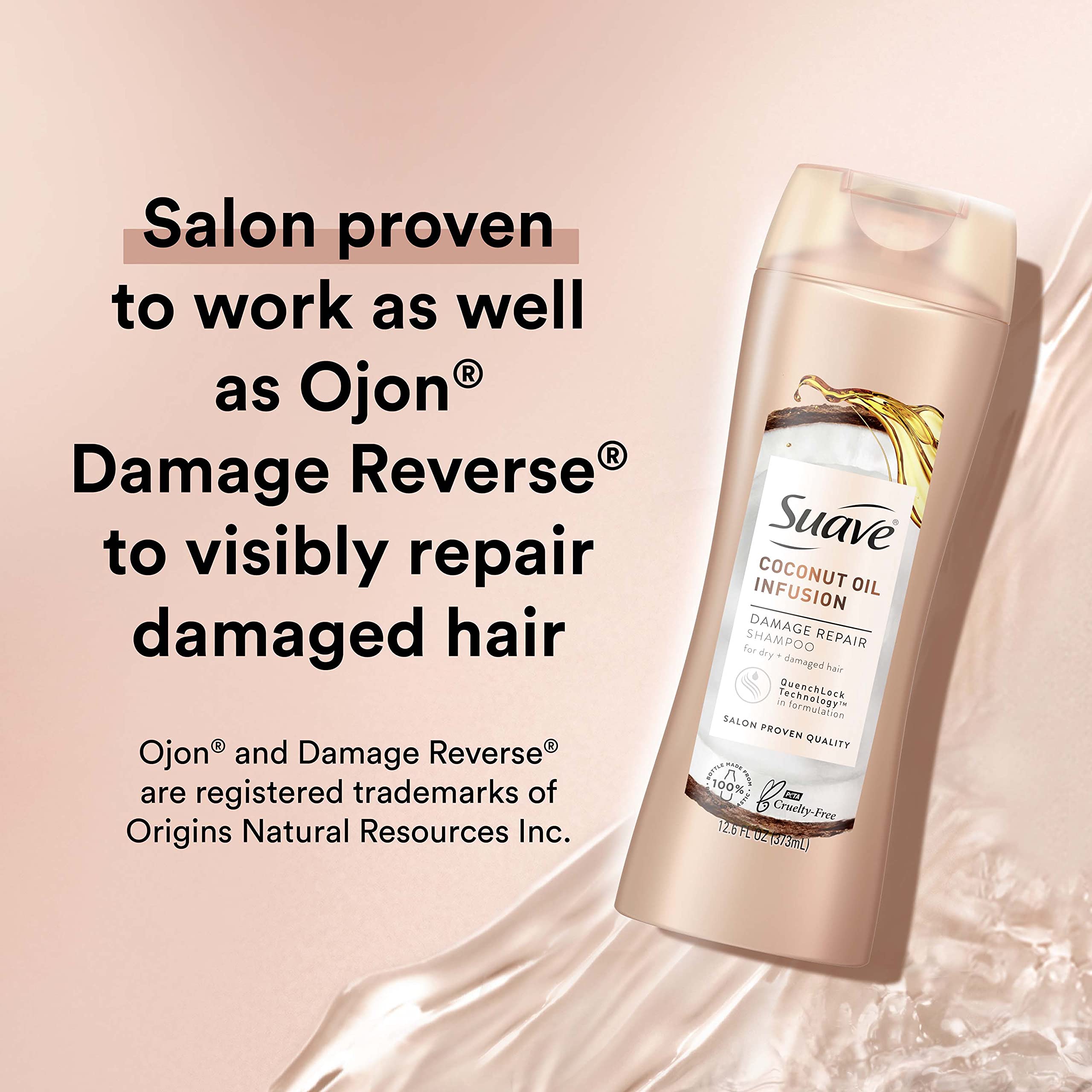 Suave Professionals Damage Repair Shampoo Coconut Oil Infusion Hair oz