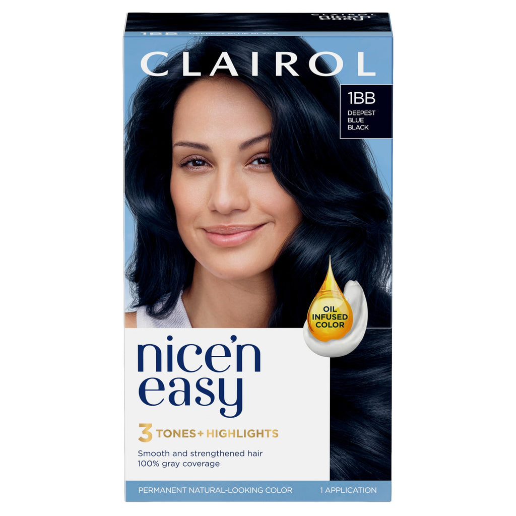 Clairol Nice'n Easy Permanent Hair Dye, Natural-Looking Brown Hair Color with 100% Gray Coverage
