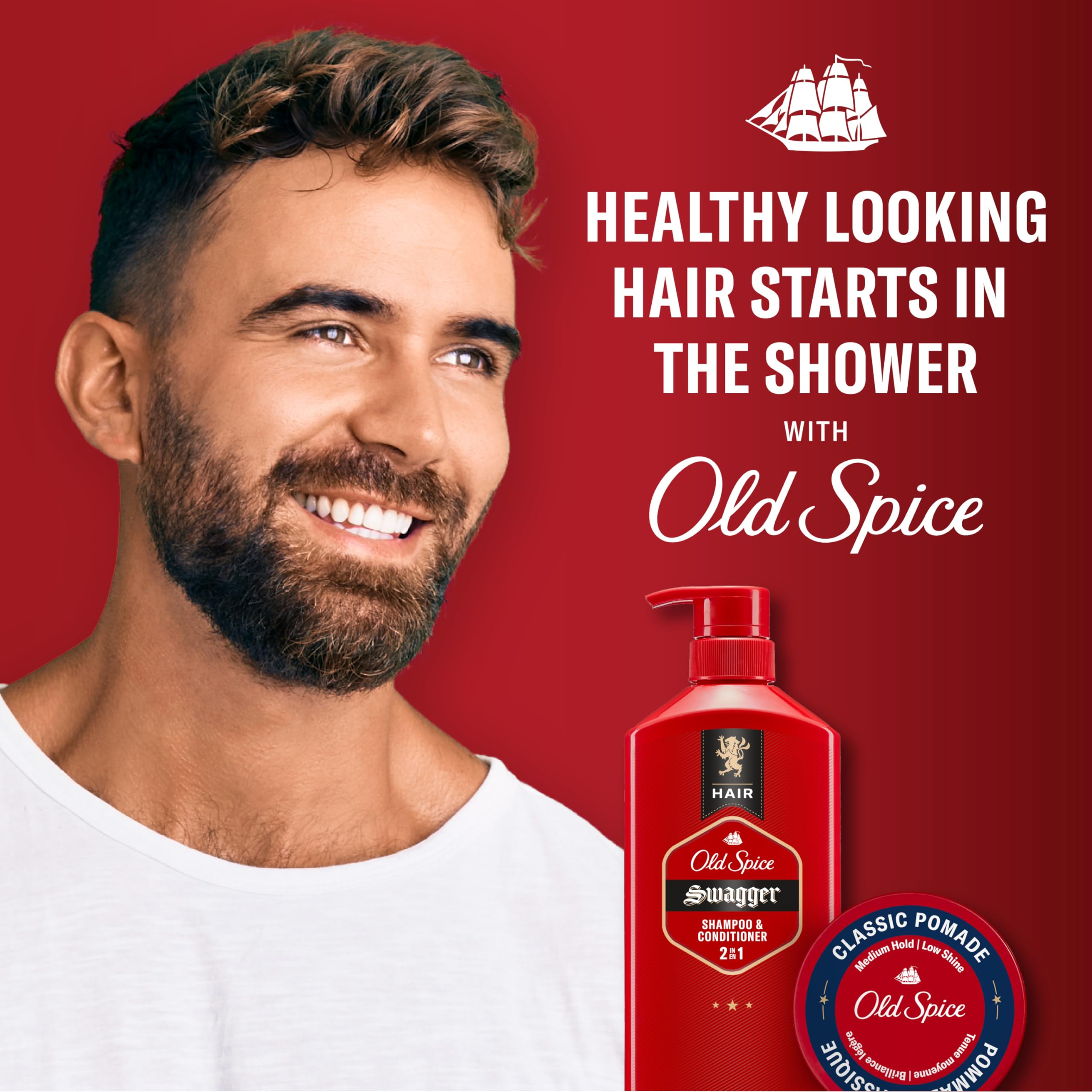 Old Spice Shampoo Conditioner Swagger for Men 2 Fl Oz