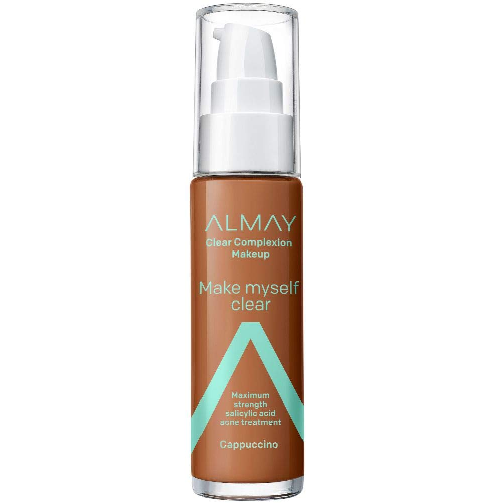 Foundation by Almay, Acne Face Makeup with Salicylic Acid, Face Makeup with Skincare Ingredients, Matte Finish, Hypoallergenic, Cruelty Free, Dermatologist Tested Foundation