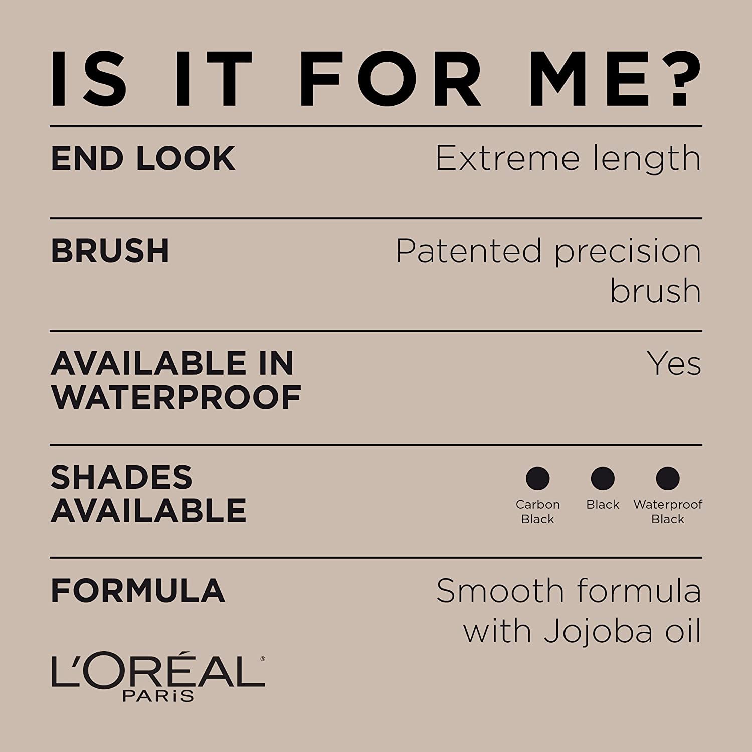 L’Oréal Paris Telescopic Original Washable Intense Lengthening Mascara'