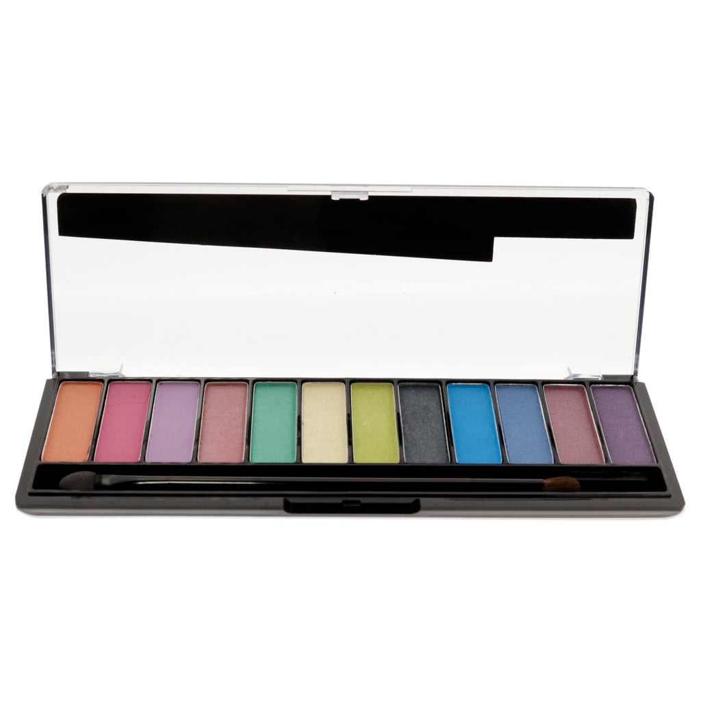 Rimmel London Magnif'Eyes Eyeshadow Palette, 12 Shades, Blendable Formula, Versatile, 010, Thunderstorm, 0.5oz
