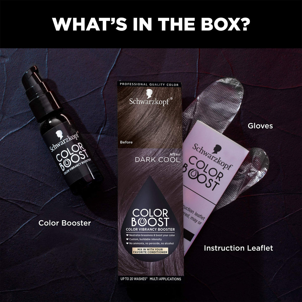 Schwarzkopf Color Boost Color Vibrancy Booster, Dark Cool, Dark Cool