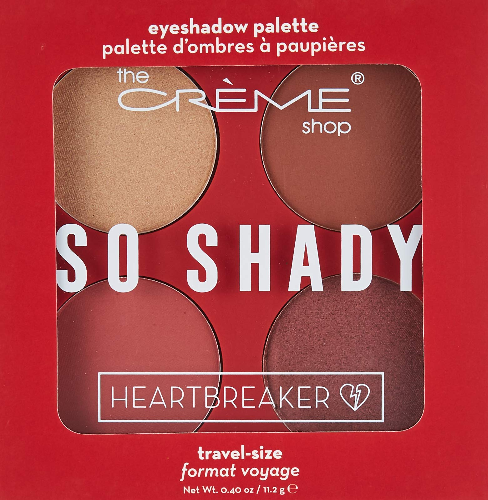 The Crème Shop - "So Shady" Eyeshadow Palette (Heartbreaker)