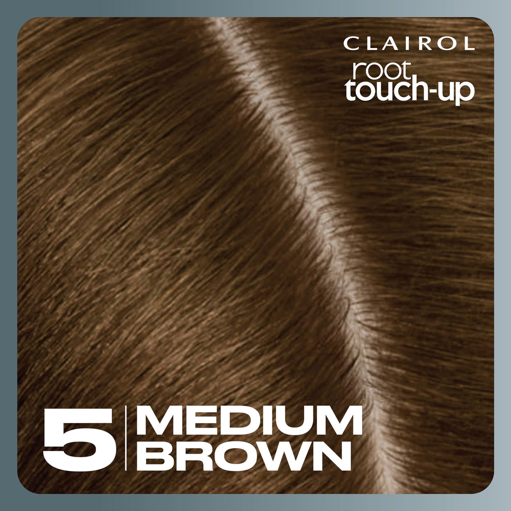Clairol Root Touch-Up by Nice'n Easy Permanent Hair Dye for Brown Hair Color with 100% Gray Coverage
