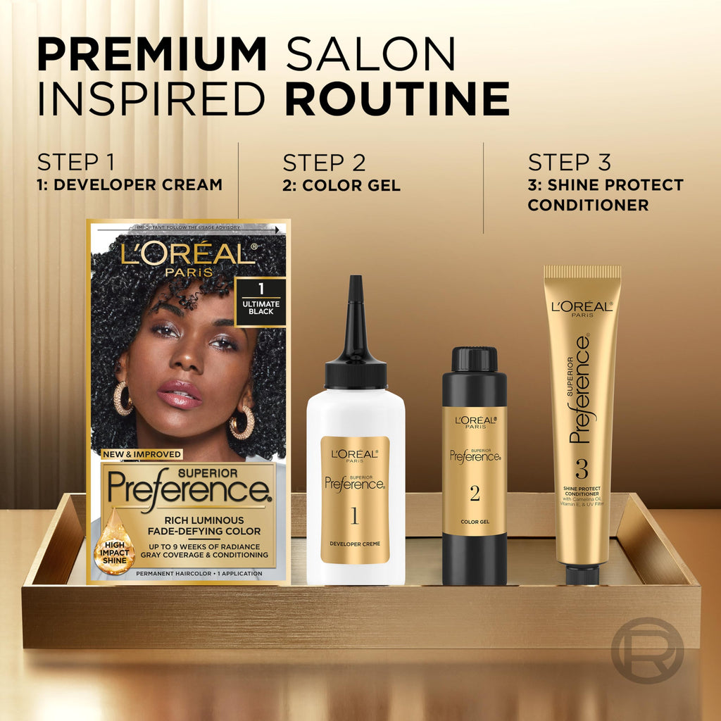 L'Oreal Paris Superior Preference Fade-Defying + Shine Permanent Hair Color