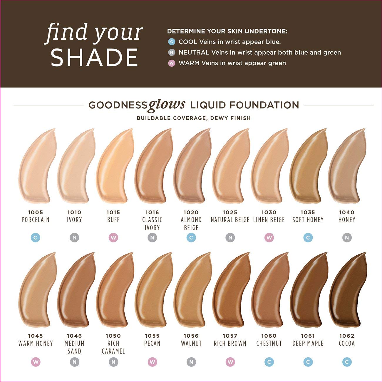 BURTS BEES Deep Maple Goodness Glows Liquid Makeup, 1 FZ
