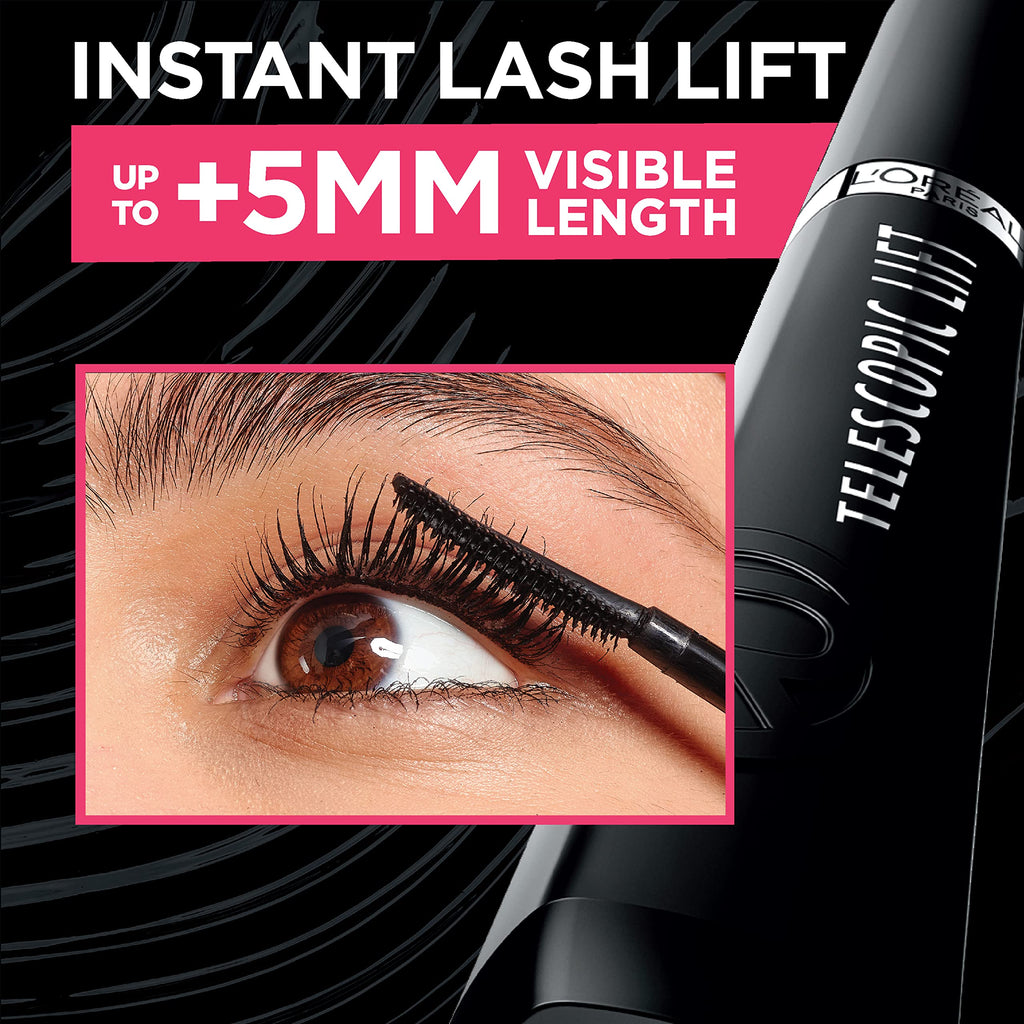L’Oréal Paris Telescopic Lift Washable Mascara, Lengthening and Volumizing Eye Makeups