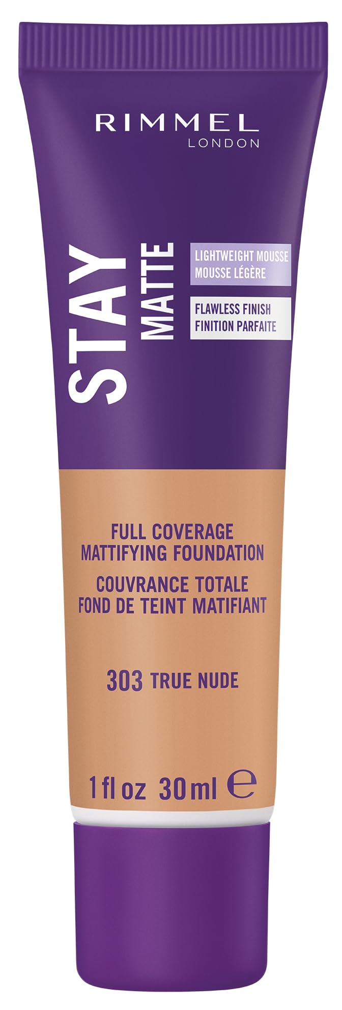 Rimmel Stay Matte Foundation Soft Beige 1 Fluid Ounce Bottle Soft Matte Powder Finish Foundation for a Naturally Flawless Look