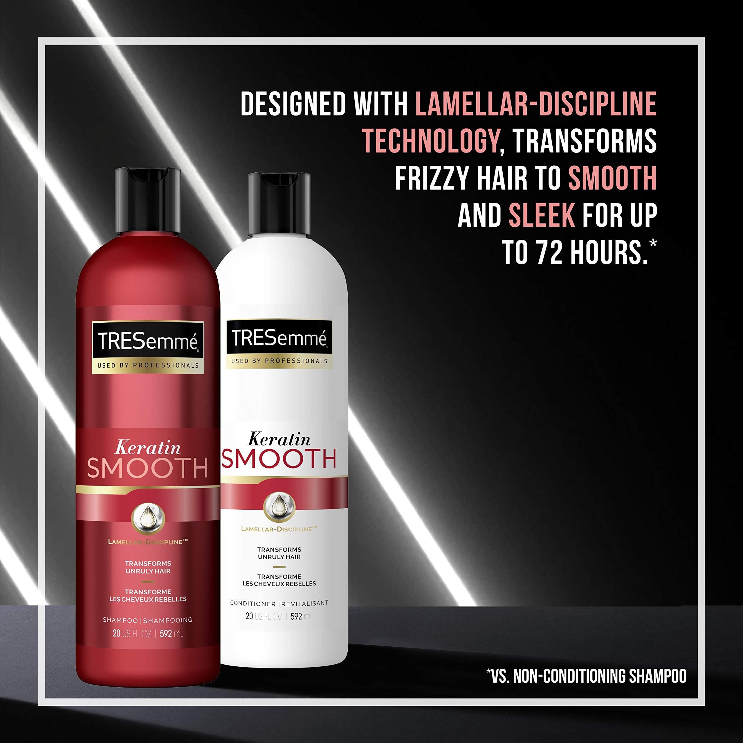 TRESemmé Conditioner for Dry Hair Keratin Smooth for Sleek, Smooth, Shinier Hair 20 oz