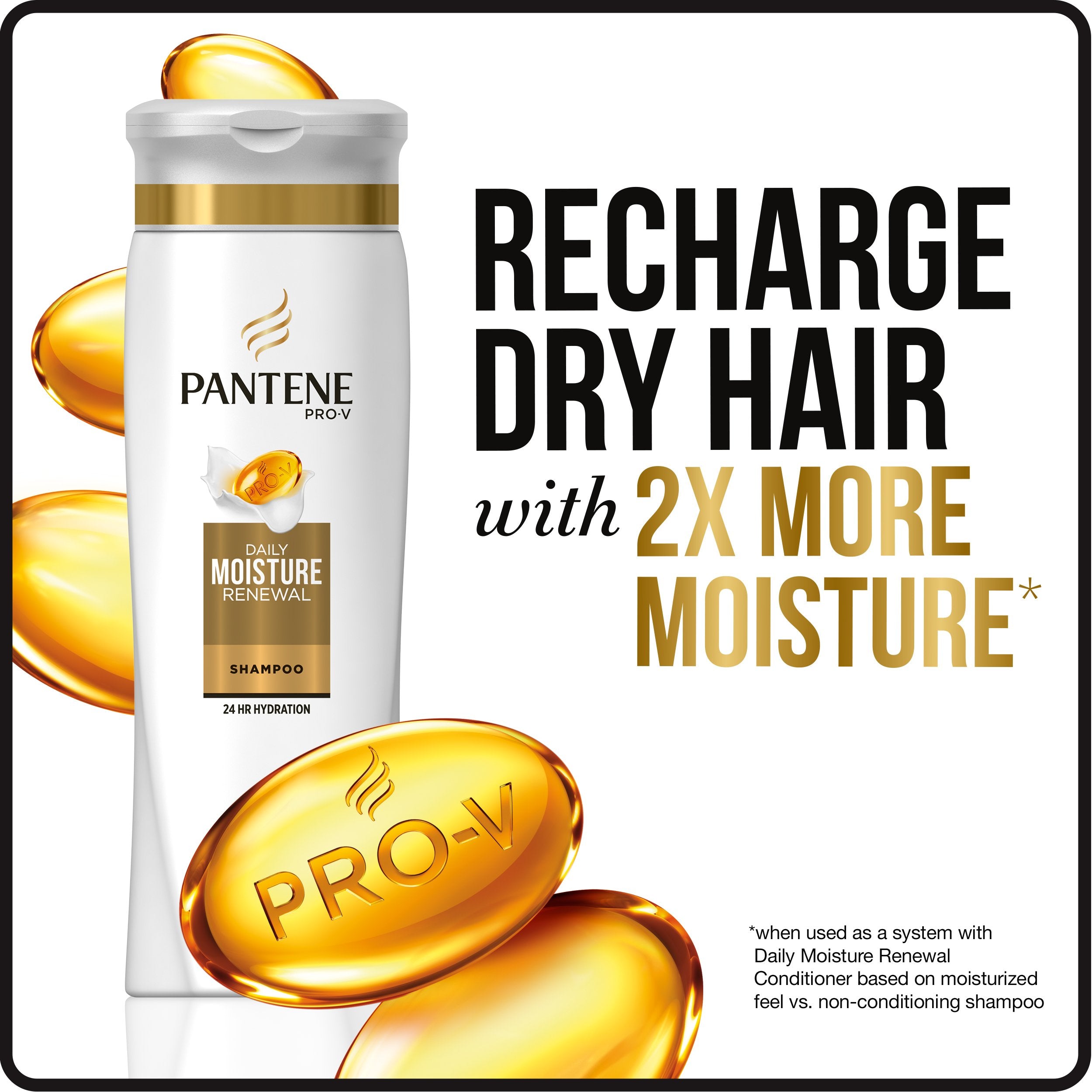 Pantene Daily Moisture Renewal 2-in-1 Formula, 21.1 Fluid Ounce