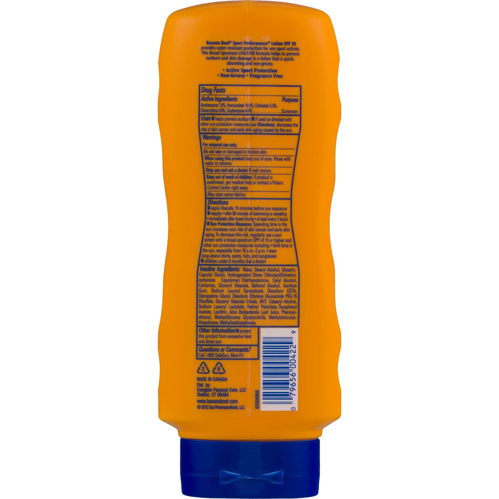 Banana Boat Sport Performance Broad Spectrum Spf#30 10 Oz
