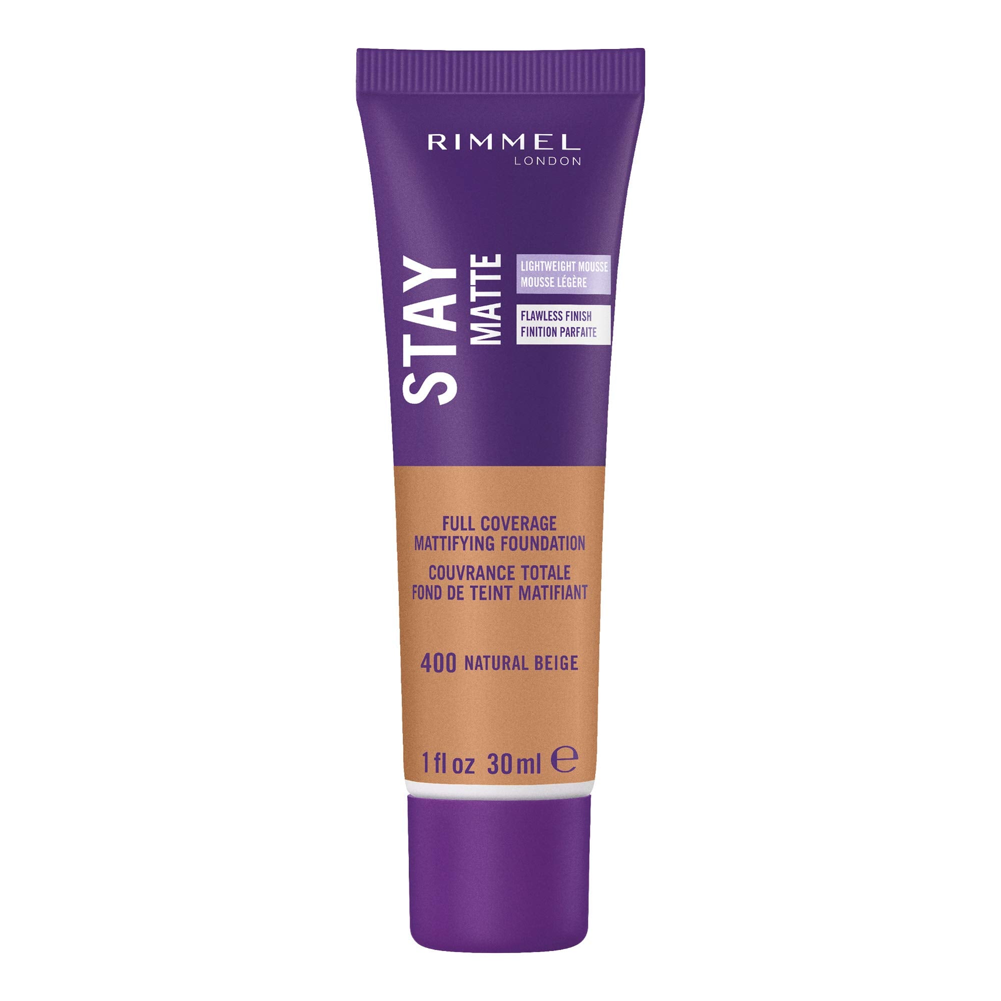 Rimmel Stay Matte Foundation Soft Beige 1 Fluid Ounce Bottle Soft Matte Powder Finish Foundation for a Naturally Flawless Look