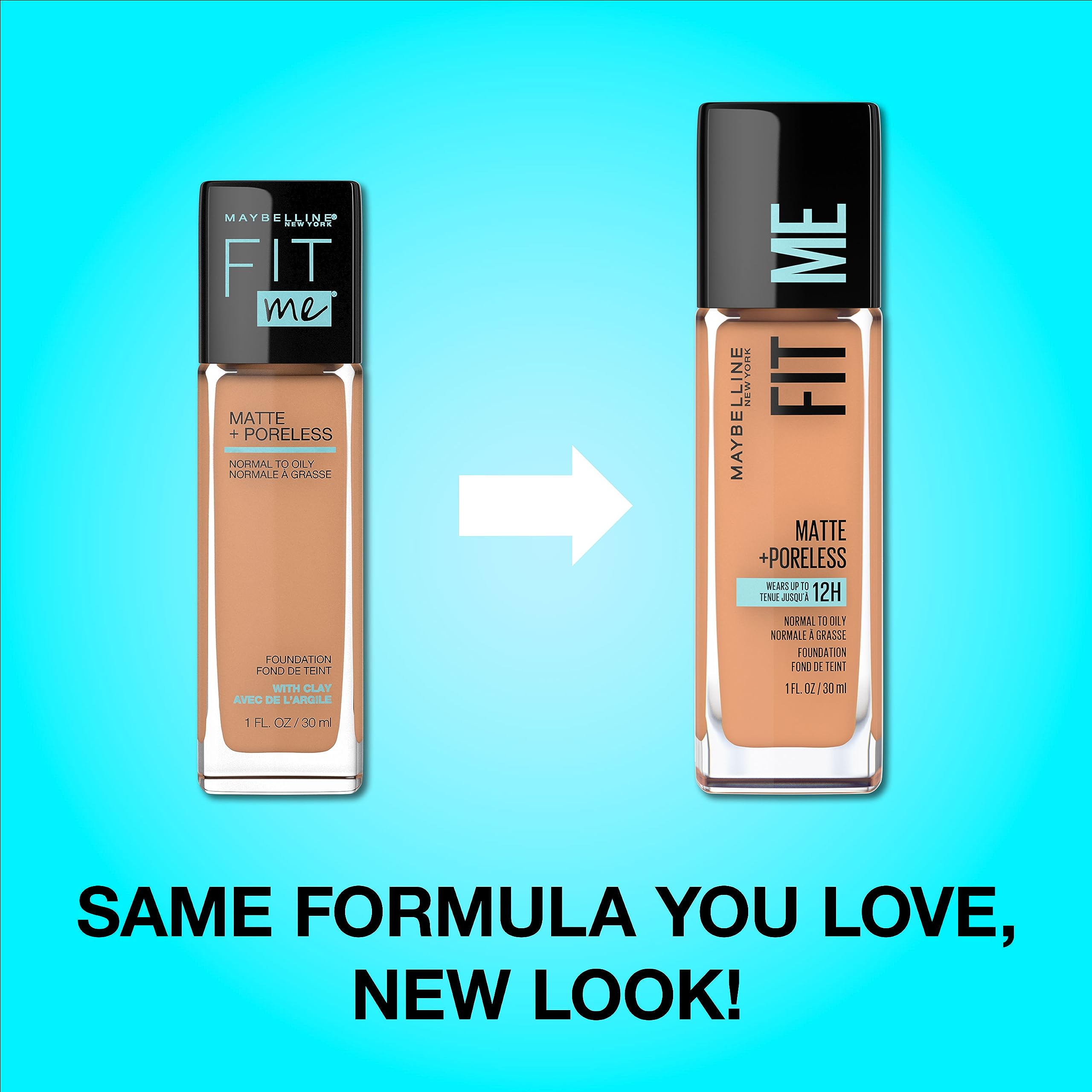 MAYBELLINE Maybelline New York Fit Me Matte Plus Poreless Foundation 1 Fluid Ounce