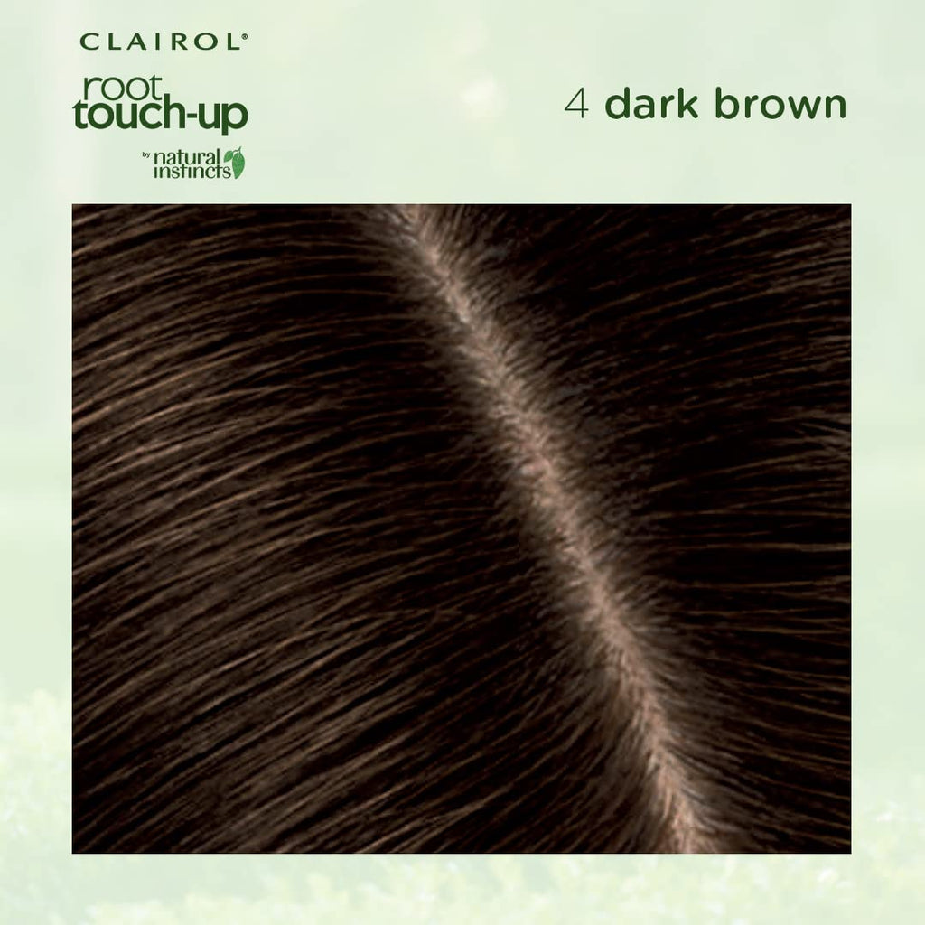 Clairol Root Touch-Up by Natural Instincts Permanent Hair Dye for Naturally Blended Roots with 100% Gray Coverage