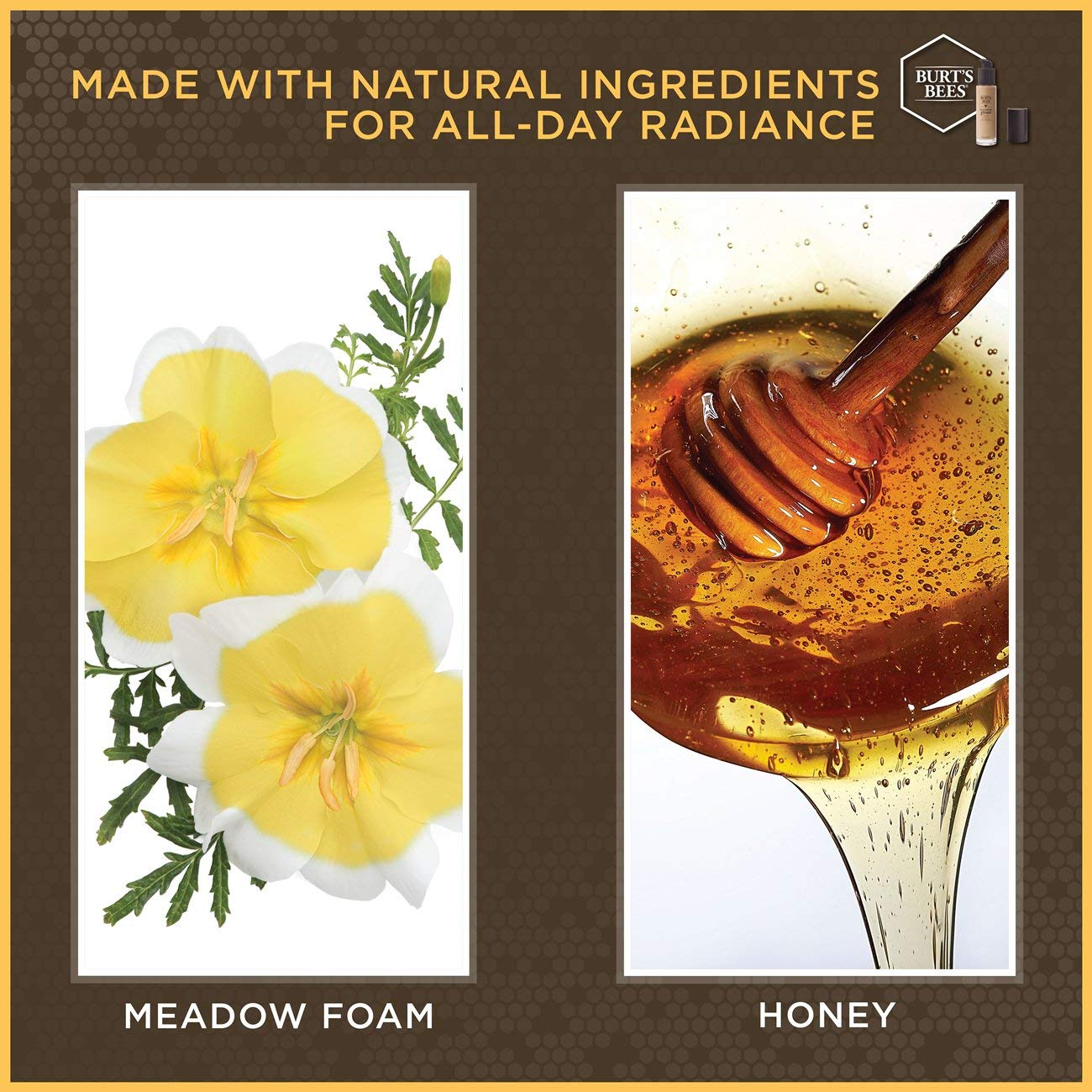 BURTS BEES Deep Maple Goodness Glows Liquid Makeup, 1 FZ