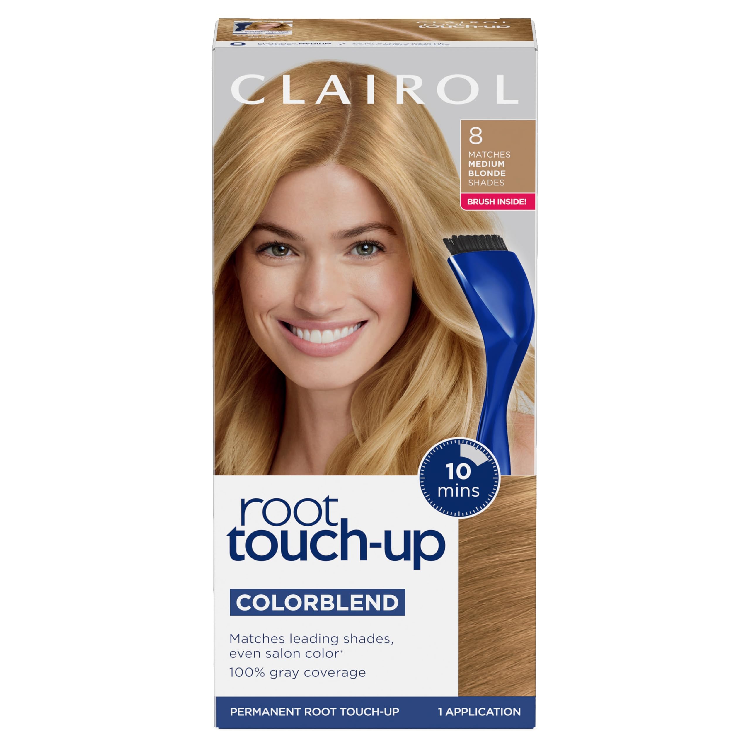 Clairol Root Touch-Up by Nice'n Easy Permanent Hair Dye for Blonde Hair Color with 100% Gray Coverage