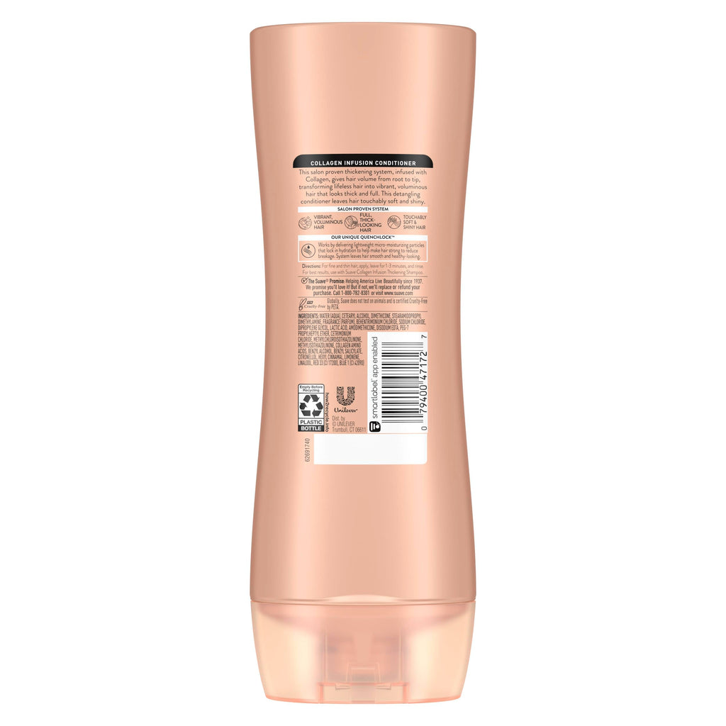 Suave Professionals Thickening Conditioner Collagen Infusion For Fine to Flat Hair Conditioner for Volume