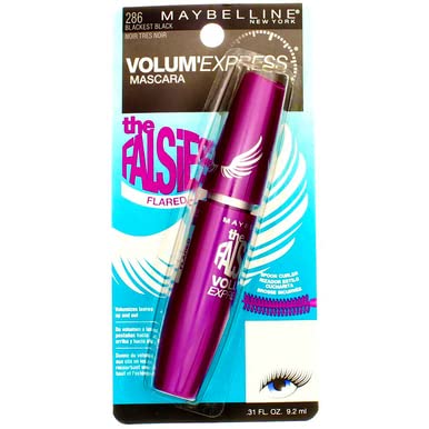 Maybelline Volum' Express The Falsies Flared Washable Mascara, Blackest Black [286], 0.31 oz (Pack of 2)