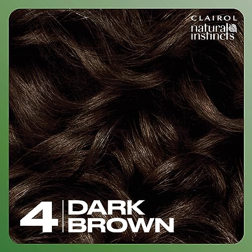 Clairol Natural Instincts Demi-Permanent Hair Dye, Healthy-Looking Brown Hair Color with Zero Ammonia