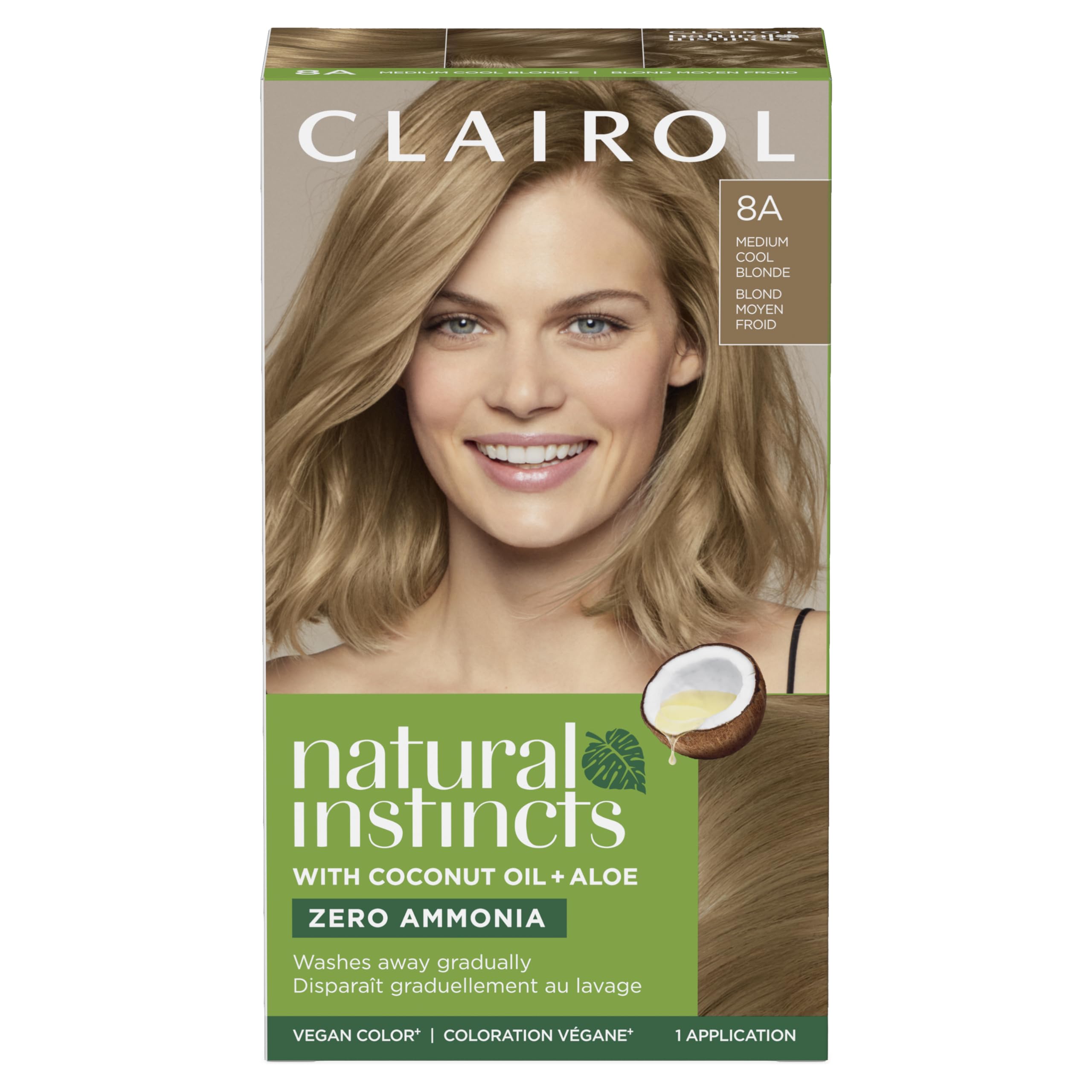 Clairol Natural Instincts Demi-Permanent Hair Dye, Healthy-Looking Blonde Hair Color with Zero Ammonia
