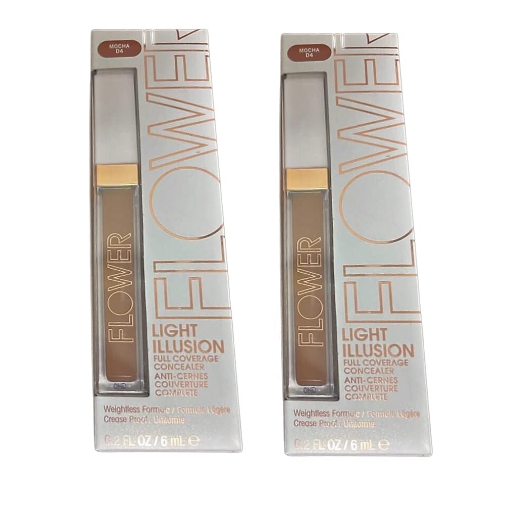 Pack of 2 Flower Beauty Light Illusion Full Coverage Concealer, Mocha D4