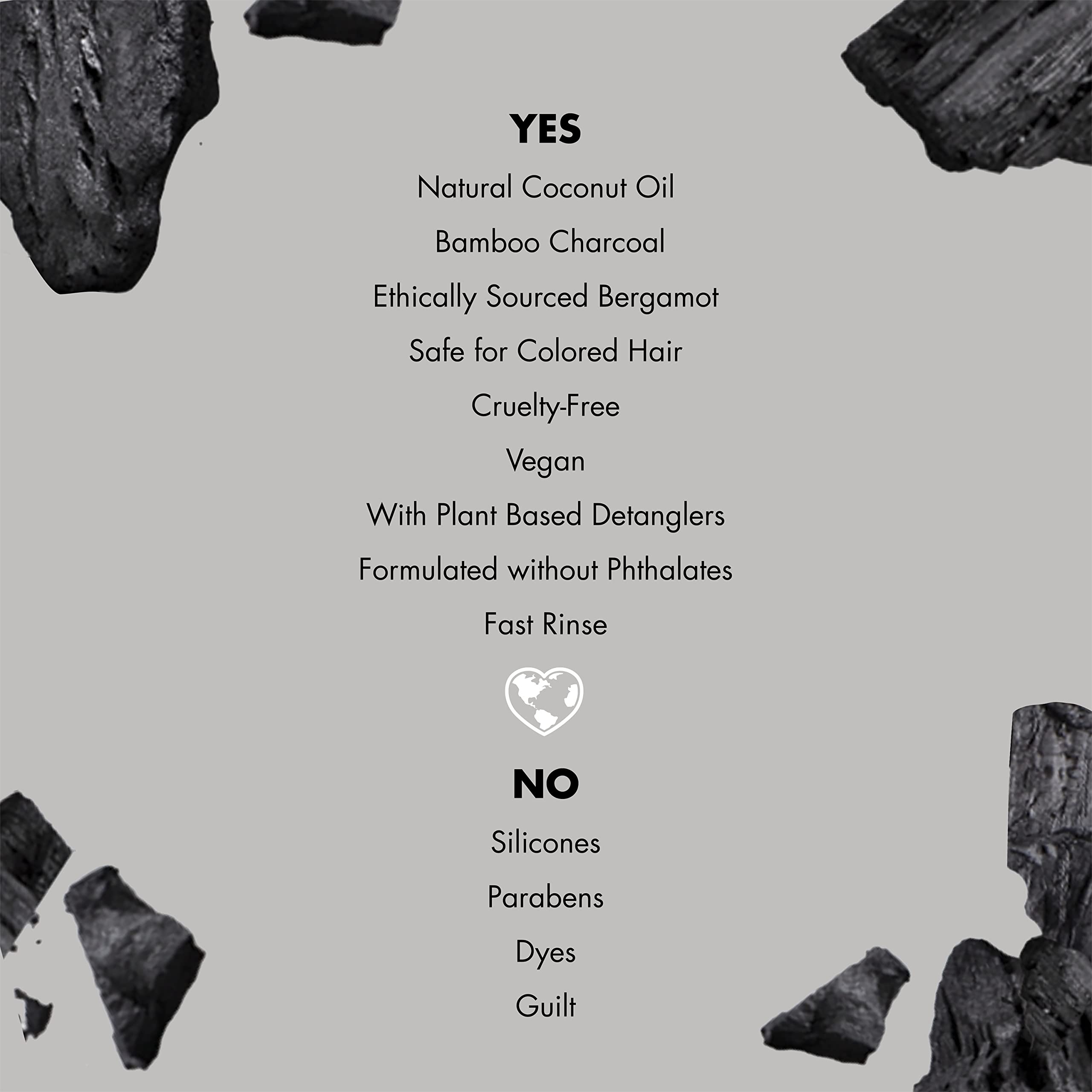 Love Beauty And Planet Cleansing Conditioner Delightful Detox for Cleansed Hair Charcoal & Bergamot Vegan, Paraben-free, Silicone-free, Cruelty-free Clarifying Conditioner 13.5 oz